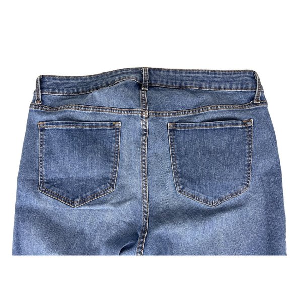 Old Navy Women's Rockstar Skinny Jeans 18 Blue Denim Cotton - Picture 4 of 5